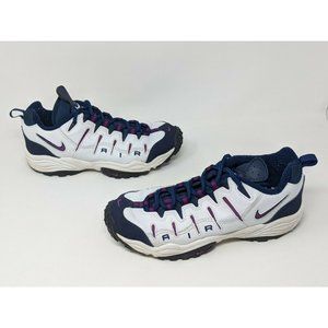Nike Air Perish Womens 7.5 Walking Shoes White Blu